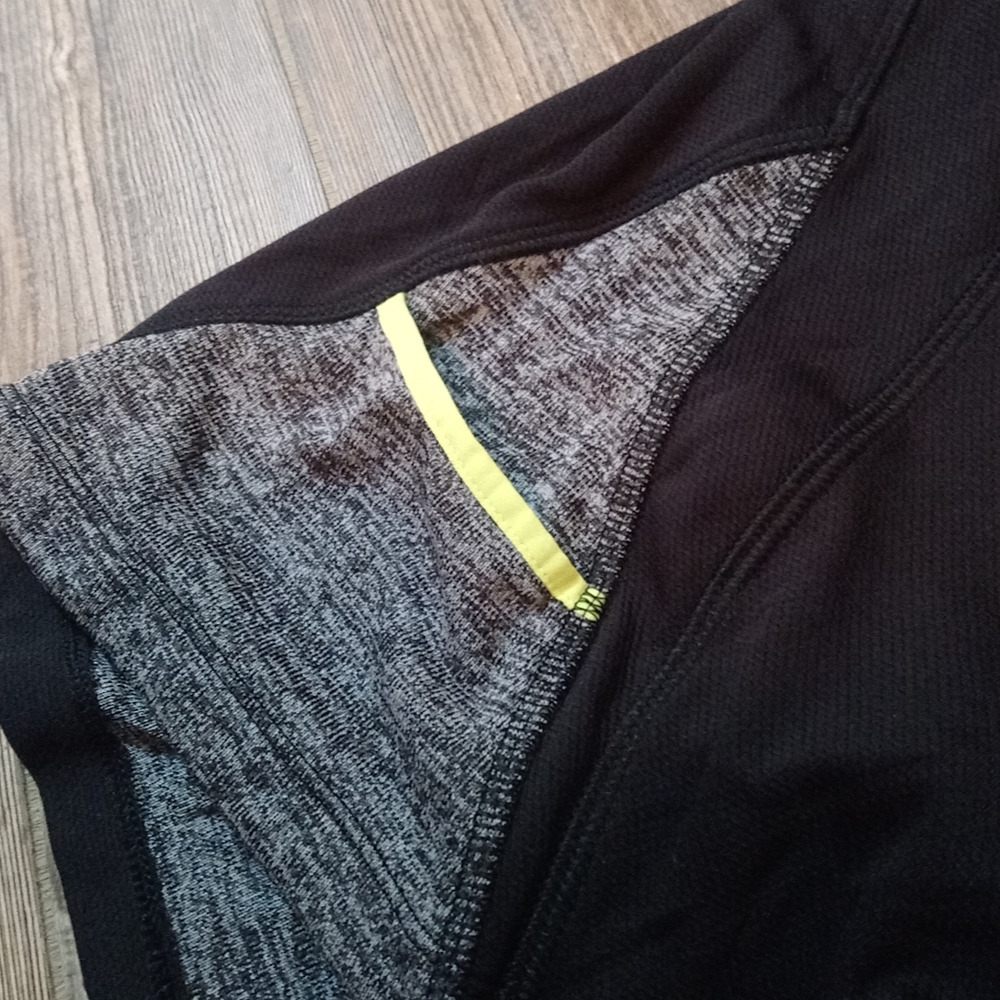 Long Sleeve Quarter Zip Athletic Dry Tek T Shirt Top - Picture 7 of 12